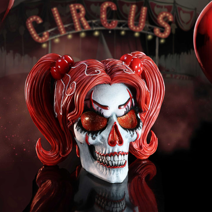 Drop Dead Gorgeous Cackle and Chaos Clown Doll Skull 19cm