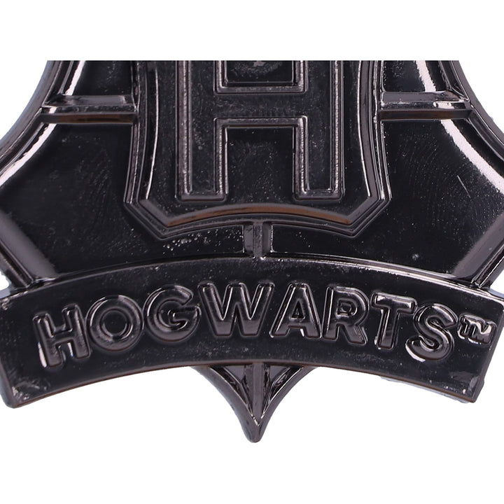 Harry Potter Hogwarts Crest Silver Weighted Hanging Ornament 6cm