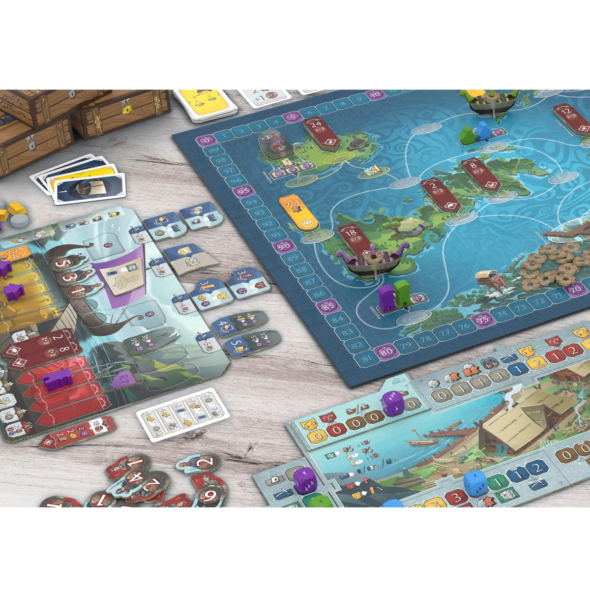 Karvi Board Game - Viking Saga of Raiding and Trading! Epic Adventure Game, Strategy Game for Kids & Adults, Ages 12+, 2-4 Players, 120 Min Playtime, Made by Hans im Glück 4