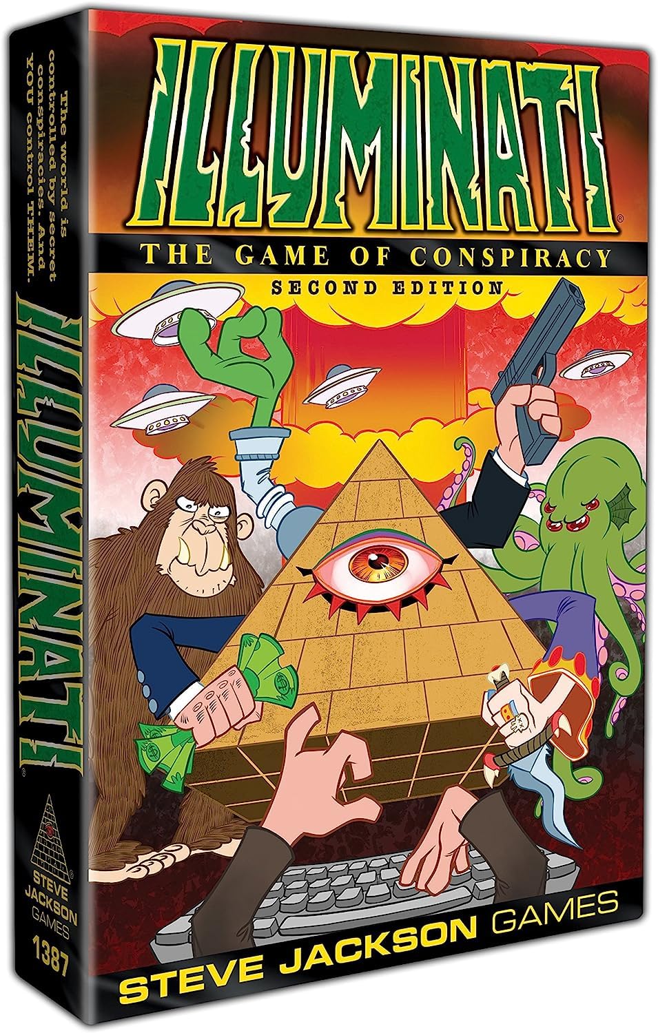 Illuminati Second Edition Game The Game of Conspiracy Family Card Dice Game For Adults and Family Ages 13+ for 2 - 6 Players Average Play Time 60 -120 Minutes From Steve Jackson Games 1
