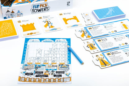 Flip Pick Towers Board Game