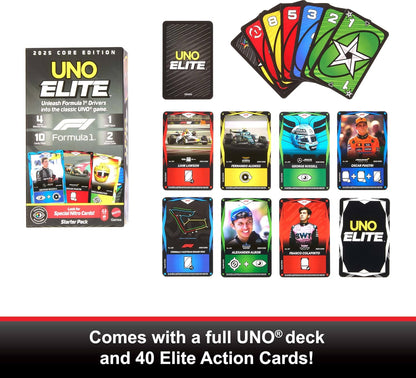 UNO Elite F1 2025 Core Edition Starter Set Card Game