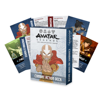 Magpie Games Combat Action Deck - Avatar Legends: The Roleplaying Game Expansion, 55 Cards, Full-Color Iconic and Original Art, Stance Cards, Status trackers 1