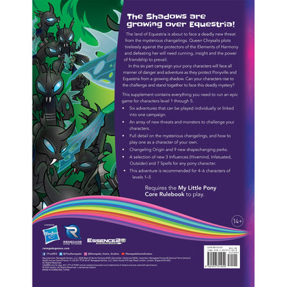 Renegade Game Studios: My Little Pony Roleplaying Game Dark Skies Over Equestria Adventure Series Book 2