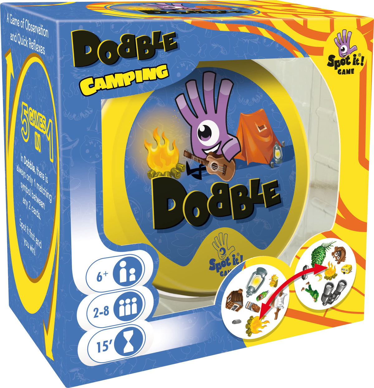 Asmodee | Dobble Camping | Card Game | Ages 6+ | 2-8 Players | 15 Minutes Playing Time 2