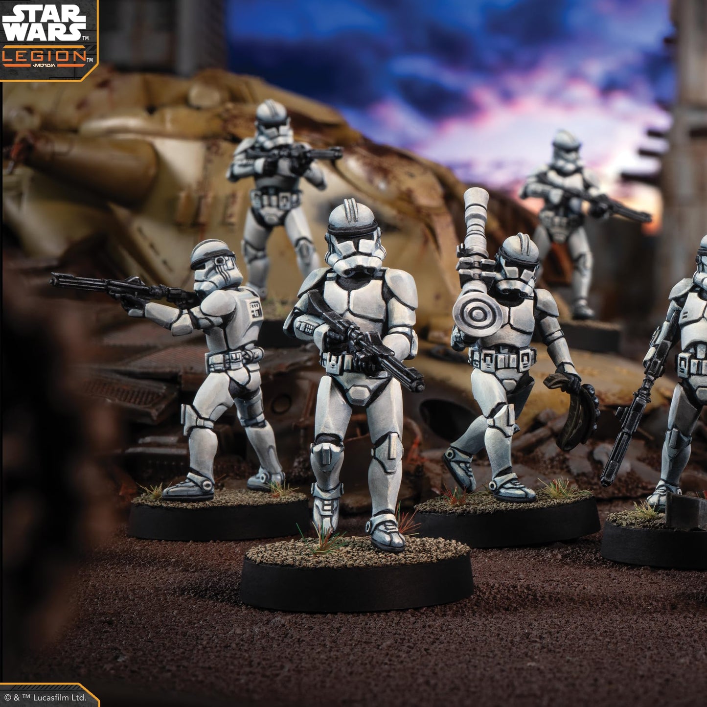 Star Wars Legion Clone Trooper Marksmen Board Game by Atomic Mass 5
