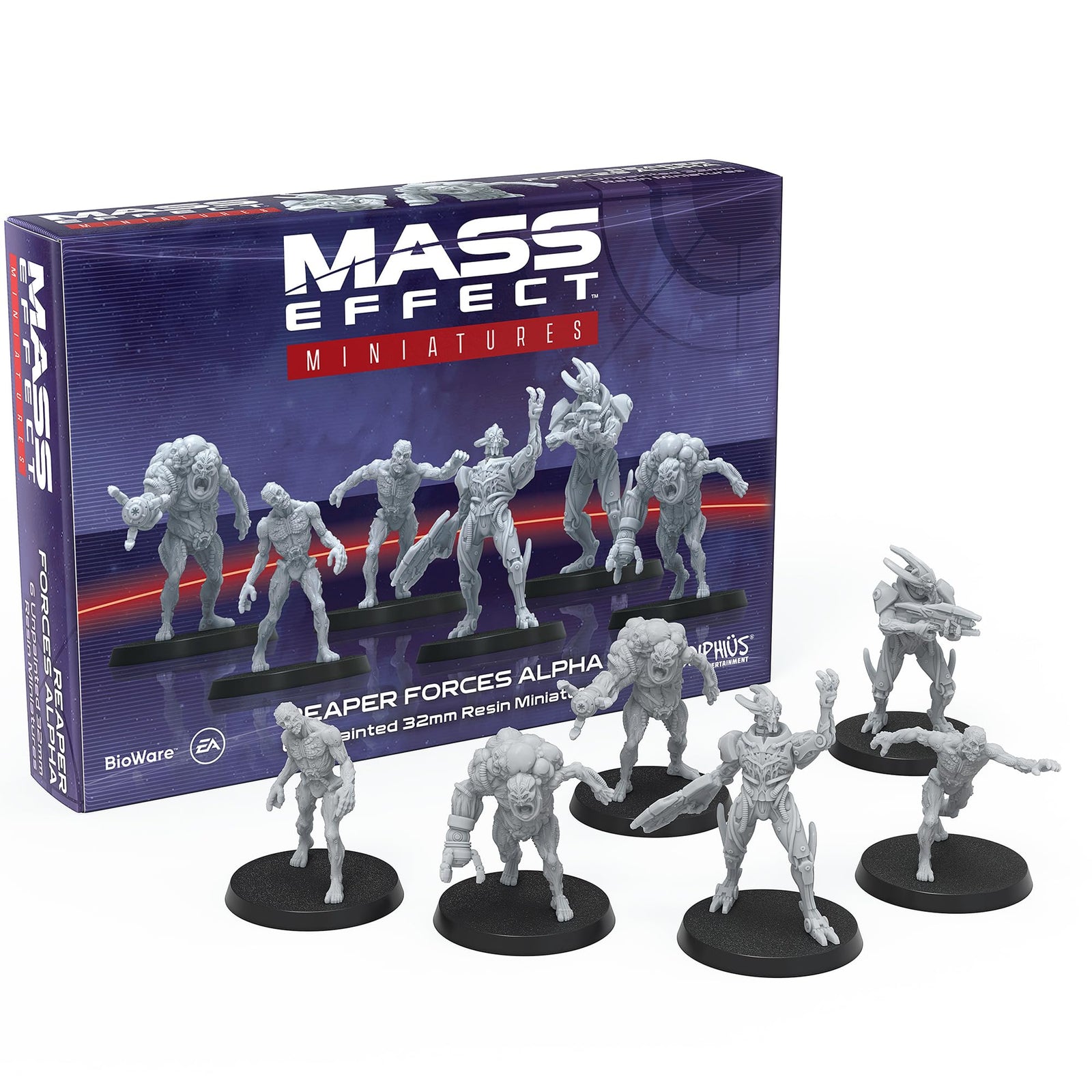Mass Effect Reaper Forces Alpha Resin Collectors Miniature Set - Upgrade Your Game with Tabletop Miniatures! Ages 14+, 1-4 Players, 45-90 Min Playtime, Made by Modiphius Entertainment 1