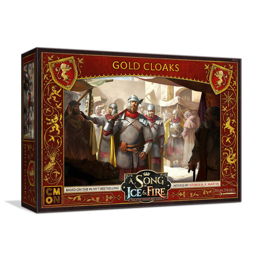 A Song of Ice and Fire Tabletop Miniatures Game Gold Cloaks Unit Box - Add Unparalleled Strength to Your Forces! Strategy Game, Ages 14+, 2+ Players, 45-60 Minute Playtime, Made by CMON 1