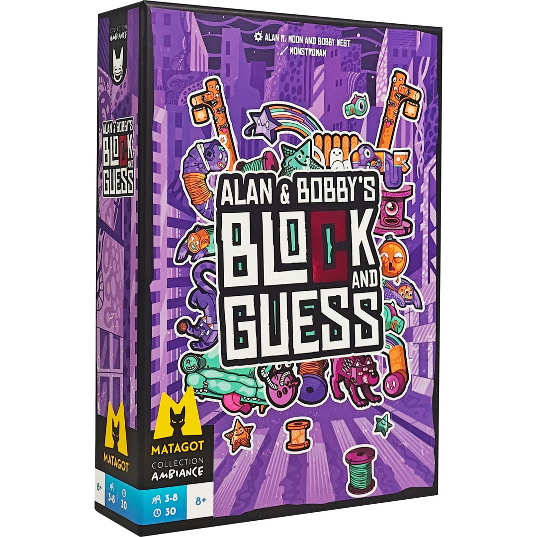 Alan & Bobbys Block and Guess Board Game Team Based Word Building Challenge