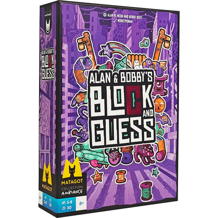 Alan & Bobbys Block and Guess Board Game Team Based Word Building Challenge