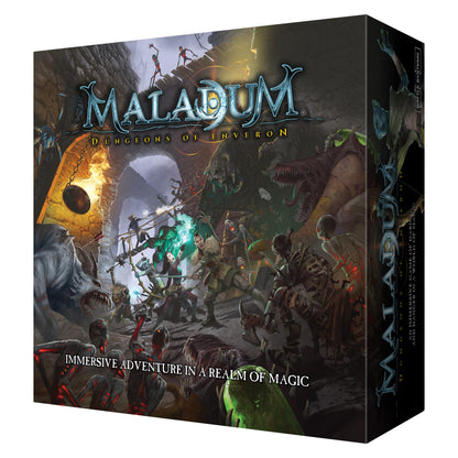 Maladum Dungeons of Enveron Starter Set - Fantasy Dungeon Crawler Game Immersive Terrain Solo, Co-op and Adversarial Play 1