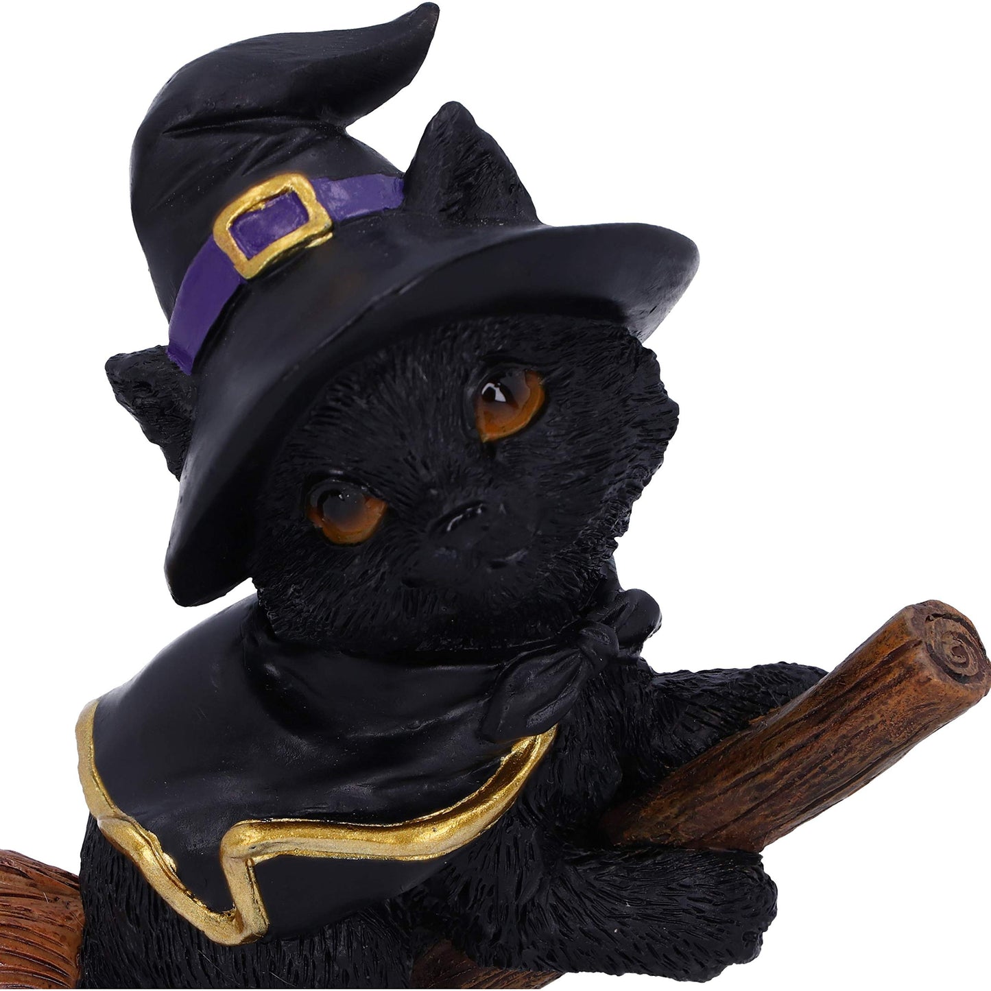 Tabitha Small Witches Familiar Black Cat and Broomstick Figurine 11cm 5