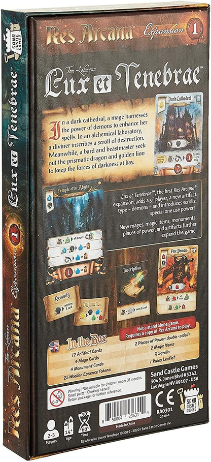 Lux and Tenebrae Res Arcana Board Game Expansion