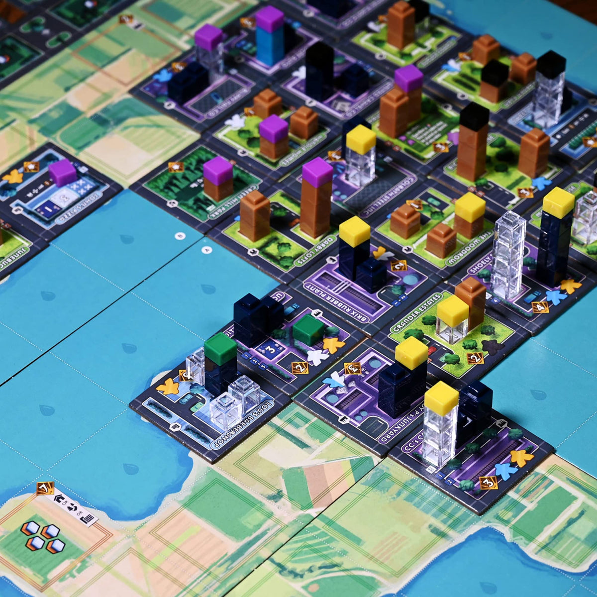 AEG Rolling Heights | Roll Your Meeples, Build The City | Push Your Luck, Pool Building Construction Game Set in The 1920's | 2-4 Players | Ages 10+ 3