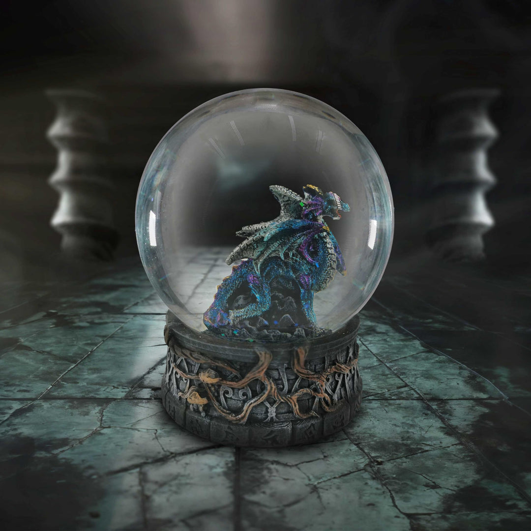 Dragon Storm Gothic Snow Globe 10cm
