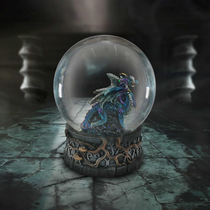Dragon Storm Gothic Snow Globe 10cm