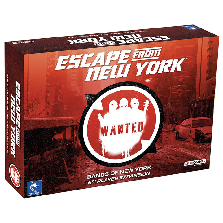 Pendragon Studios: Escape from New York: Bands of New York - 5th Player Expansion, Hero Strategy Board Game Baed On The Movie, Ages 14+, 2-5 Players, 60 min