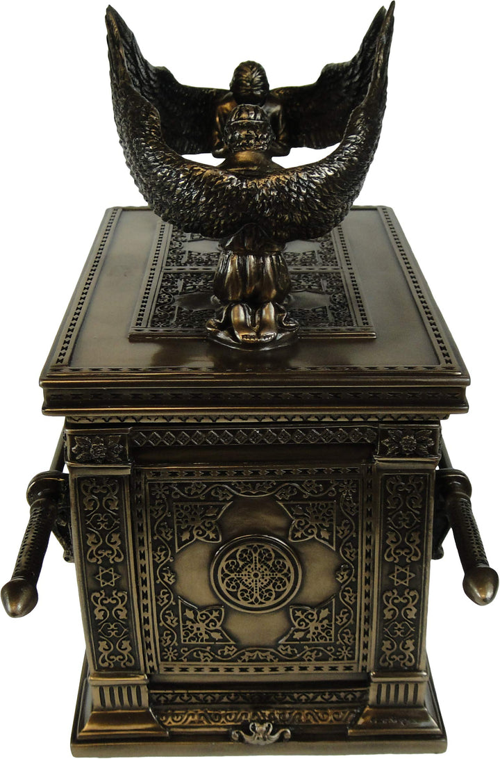 Bronzed Ark of the Covenant With Winged Cherrubs 28cm