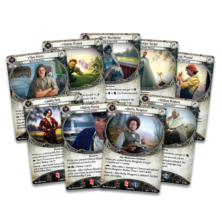 Arkham Horror The Card Game The Feast of Hemlock Vale CAMPAIGN EXPANSION - Discover a Mysterious Forbidden Isle! Cooperative LCG, Ages 14+, 1-4 Players, 1-2 Hour Playtime, Made by Fantasy Flight Games