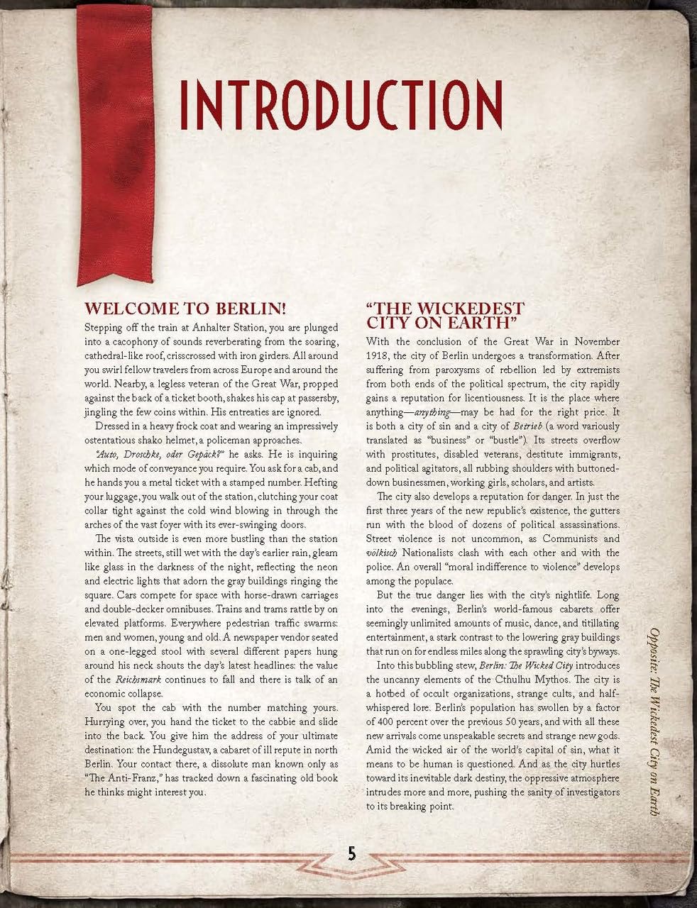 Berlin: The Wicked City: Call of Cthulhu 7th Ed 4