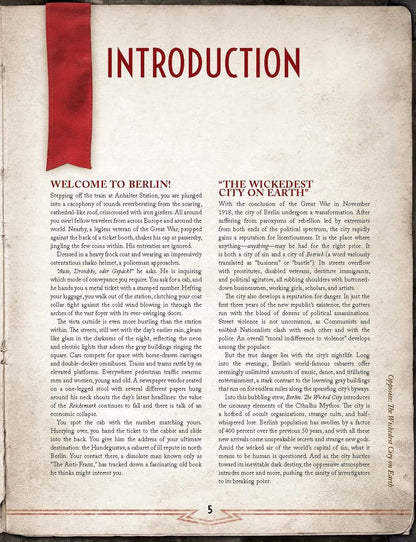 Berlin: The Wicked City: Call of Cthulhu 7th Ed 4
