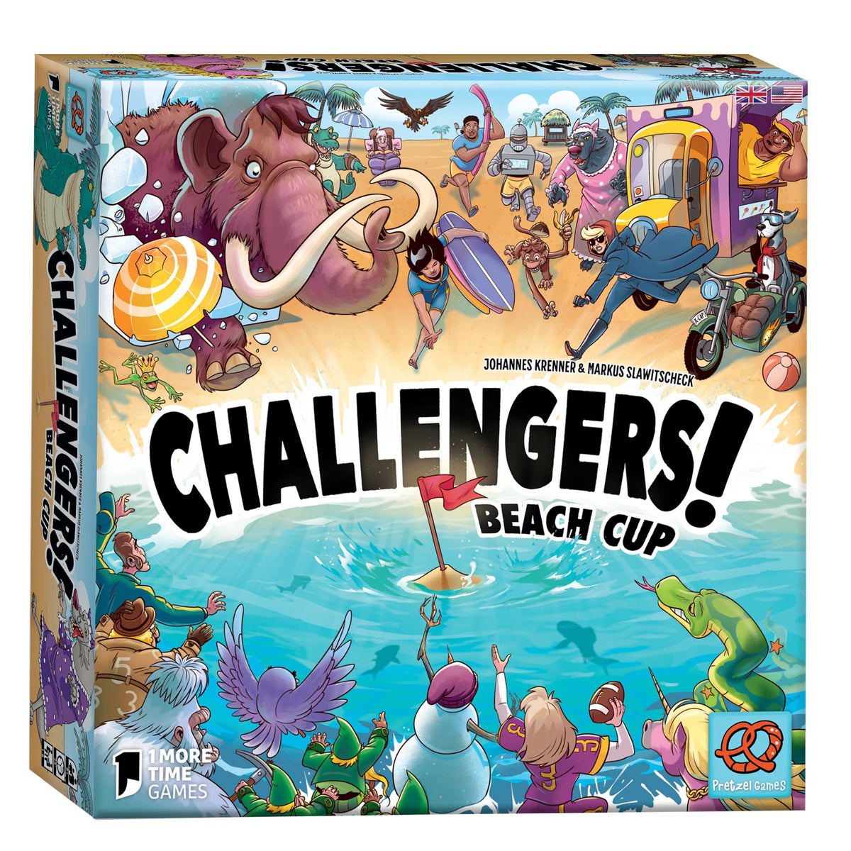 Challengers! Beach Cup Card Game - Strategy Game, Interactive Deck Management Game, Fun Family Game for Adults and Kids, Ages 8+, 1-8 Players, 45 Min Playtime, Made by Pretzel Games 1