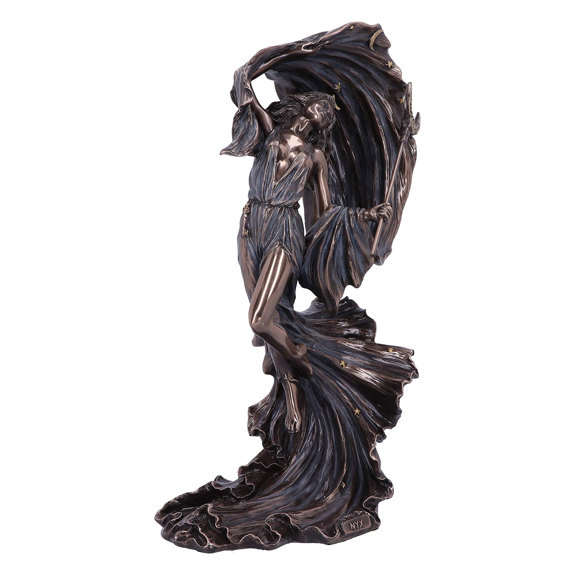 Bronze Nyx Greek Goddess of the Night Starry Sky Figurine 27.5cm 4