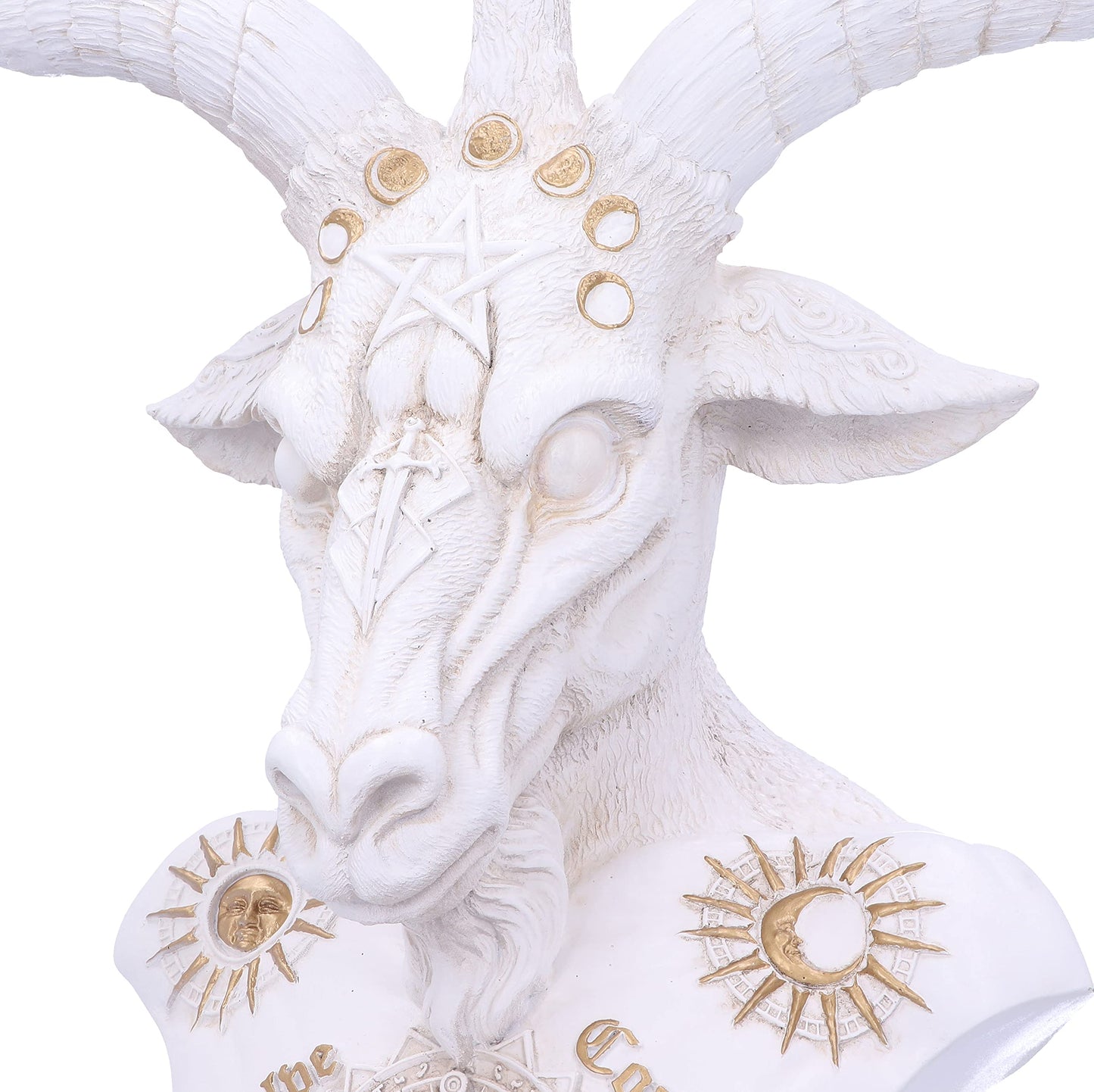 White Baphomet Bust 33.5cm 4