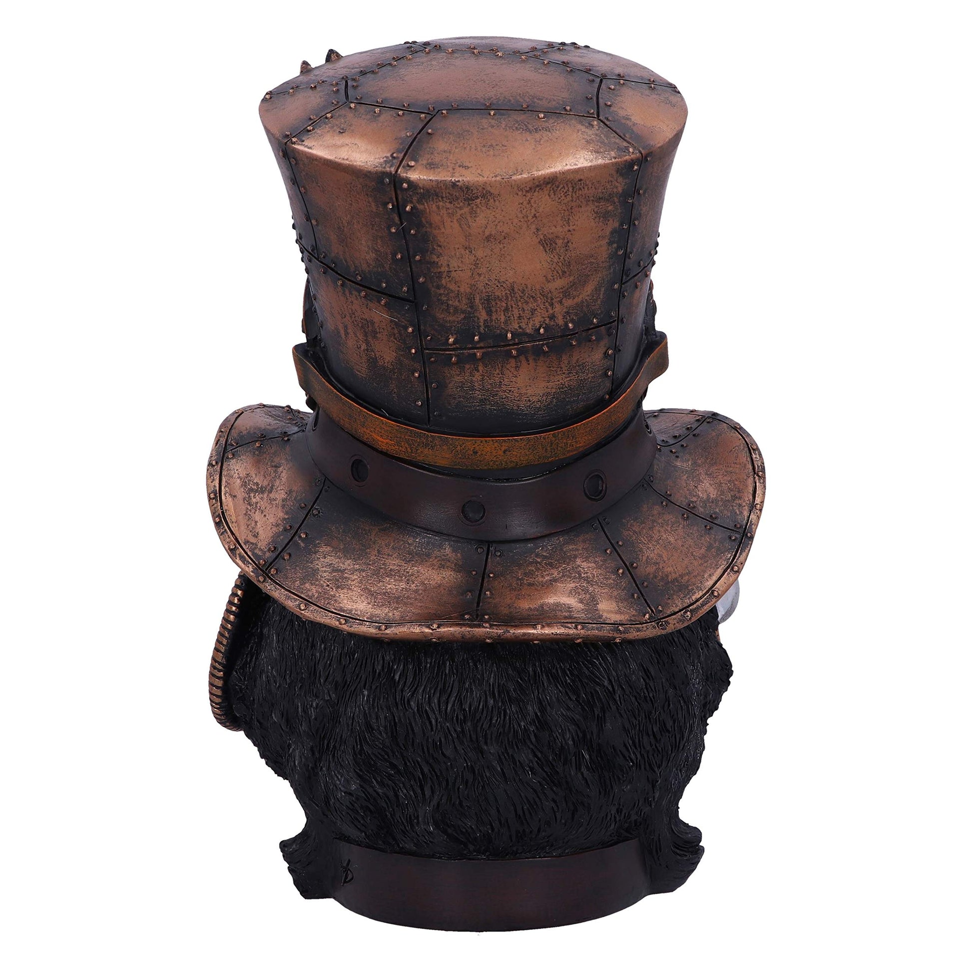 Felius Mogg Steampunk Black Cat Head Figurine 28.8cm 5