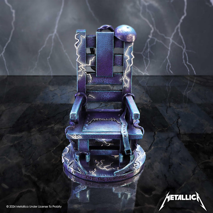 Metallica Ride the Lightning Blue Chair Ornament 15cm Officially Licensed