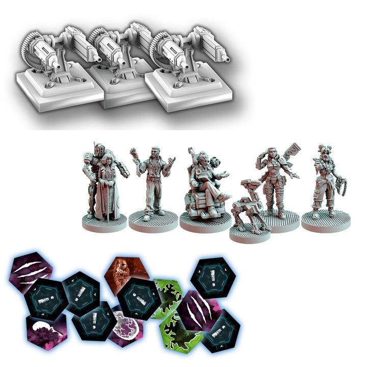 Nemesis Aftermath Board Game - Epilogue Mode Play, 5 New Characters, Added Traits & Shuttle Board, Cooperative Strategy Game for Adults, Ages 14+, 1-5 Players, 45-60 Min Playtime, Made by Rebel Studio