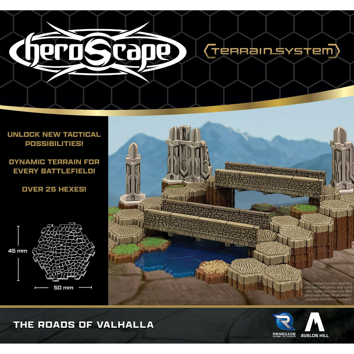 Heroscape The Roads of Valhalla Terrain Expansion Board Game by Renegade Studio 4