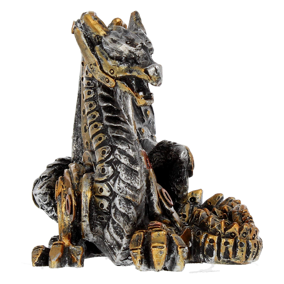 Mechanical Hatchling Steampunk Dragon Figurine 11cm