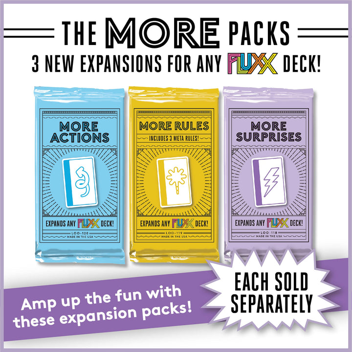 Looney Labs More Surprises Fluxx Expansion: Unleash Extra Pandemonium!