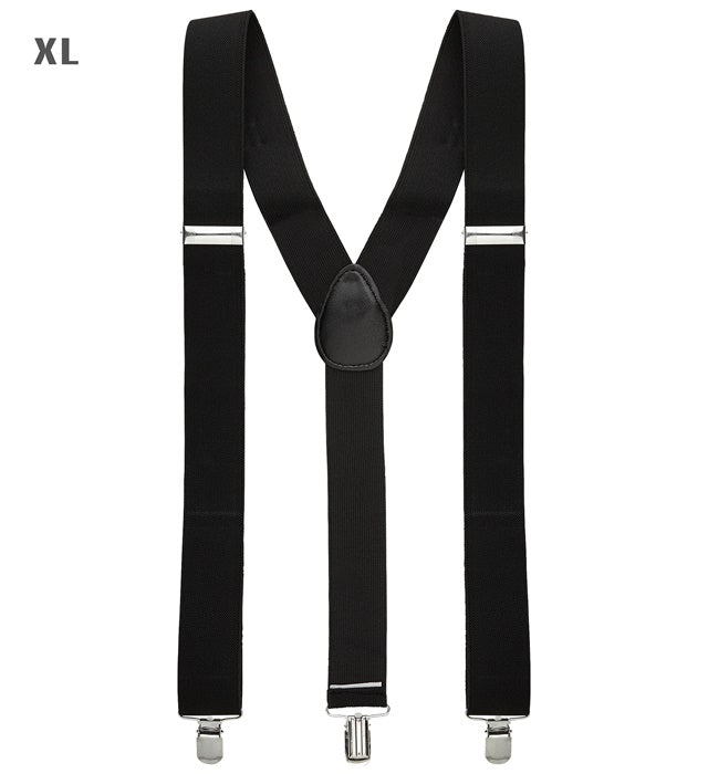 Black Braces  Extra Long Up To 115-120 Cm 