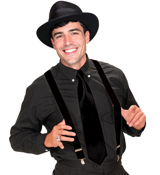 Black Braces  Extra Long Up To 115-120 Cm 