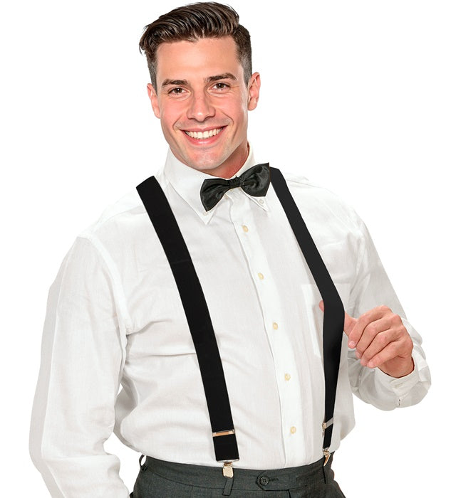 Black Braces  Extra Long Up To 115-120 Cm 