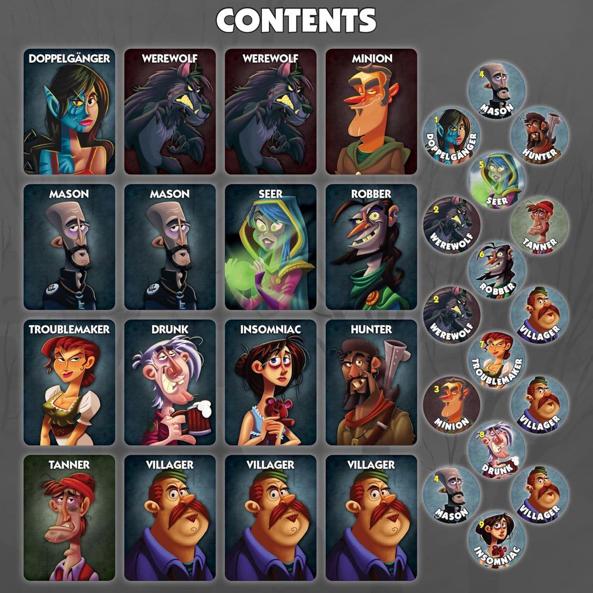 One Night Ultimate Werewolf Social Deduction Card Game