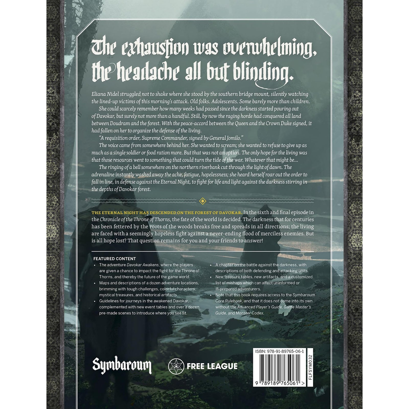 Free League Publishing: Symbaroum - Davokar Awakens - Expansion Hardcover Book, Roleplaying Game, 6th & Final Episode 2