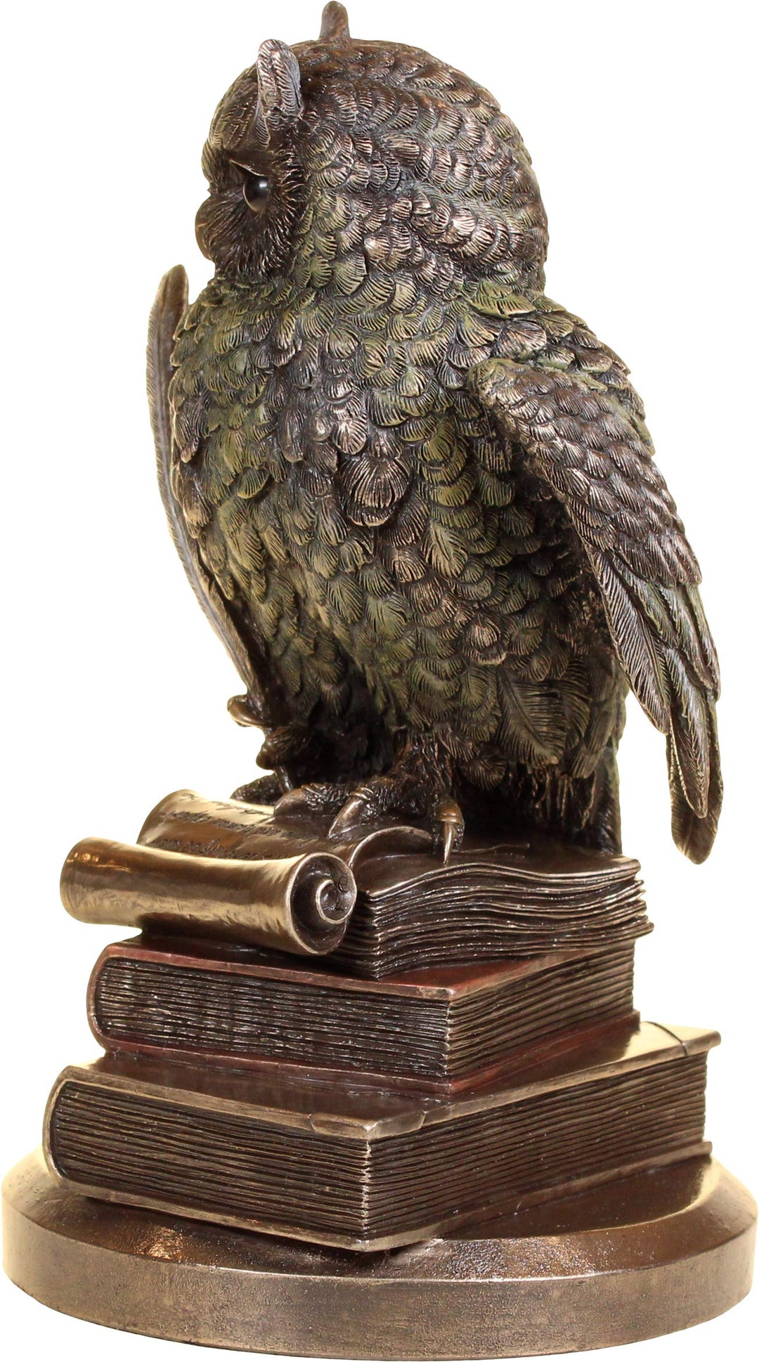Ulula Bronze Academic Owl Figurine 23cm