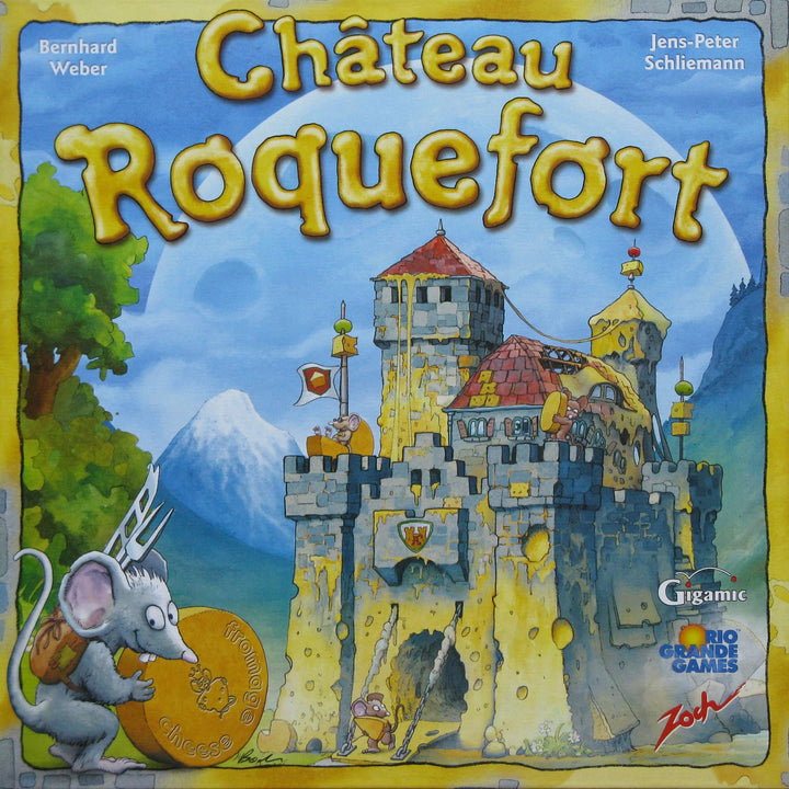 Rio Grande Games Chateau Roquefort - Rio Grande Games, Memory Board Game, Cheese & Mice Themed, Kids Ages 6+, 2-4 Players, 30 Min