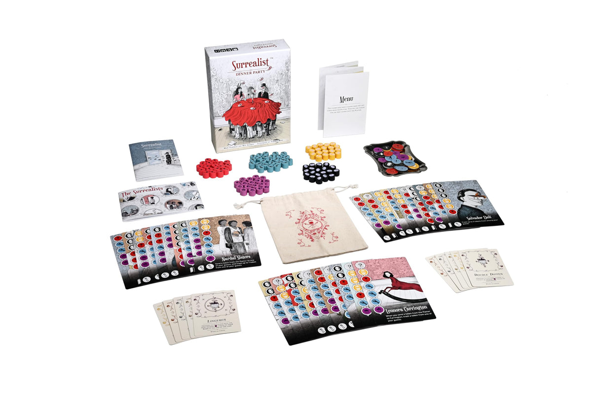 Resonym Surrealist Dinner Party, Whimsical and Strategic Card Game, Ages 13+, 2 to 4 Players, Games 2