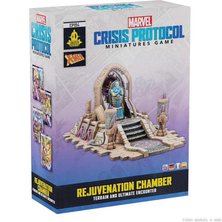 Marvel: Crisis Protocol Rejuvenation Chamber Terrain & Ultimate Encounter Pack - Apocalypse-Themed Set! Tabletop Superhero Game, Ages 14+, 2 Players, 90 Min Playtime