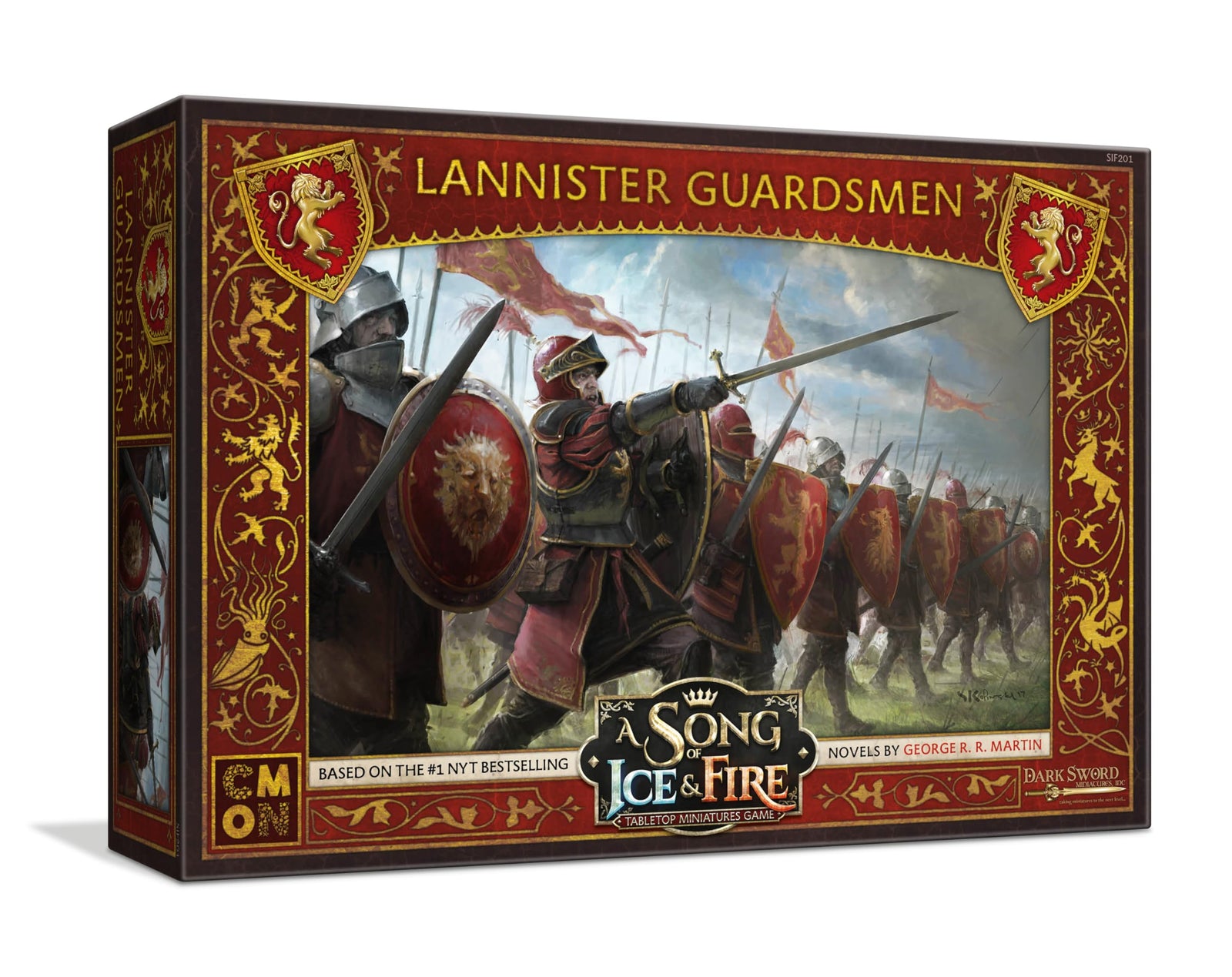 CMON A Song of Ice and Fire Tabletop Miniatures Game Lannister Guardsmen Unit Box - Bolster Your Army with Loyal Soldiers! Strategy Game for Adults, Ages 14+, 2+ Players, 45-60 Min Playtime, CMON 1