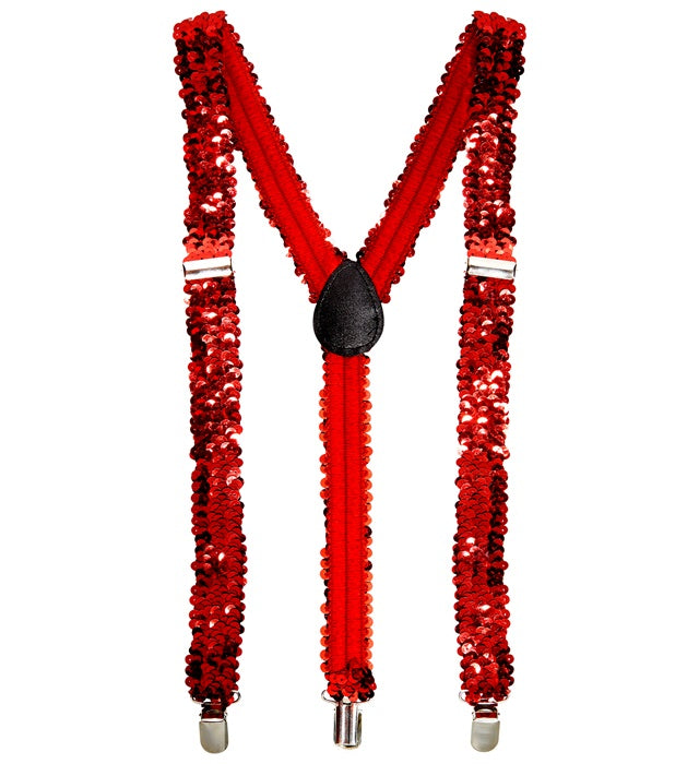 Red Sequin Braces