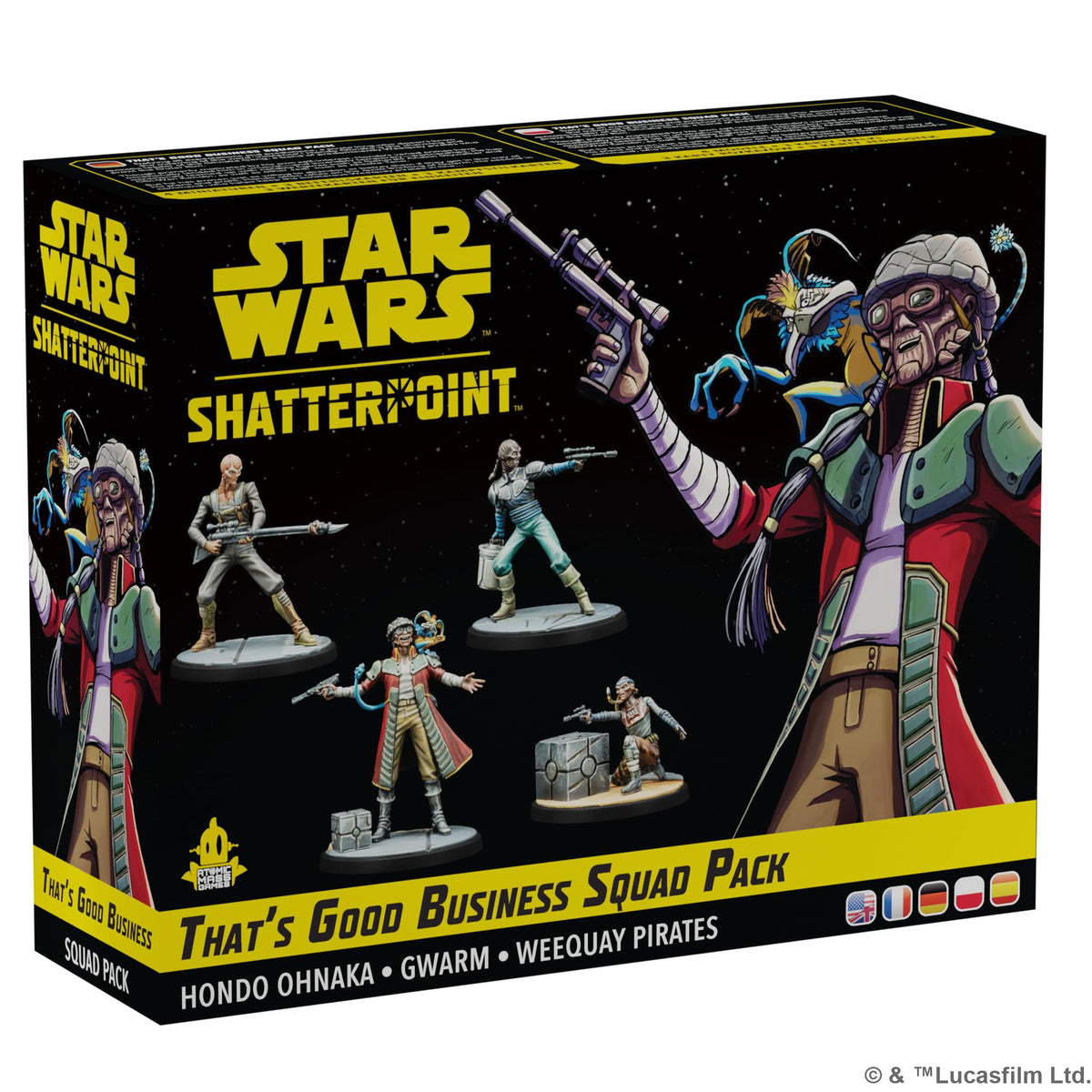 Star Wars Shatterpoint That's Good Business Squad Pack - Tabletop Miniatures Game, Strategy Game for Kids and Adults, Ages 14+, 2 Players, 90 Minute Playtime, Made by Atomic Mass Games 1