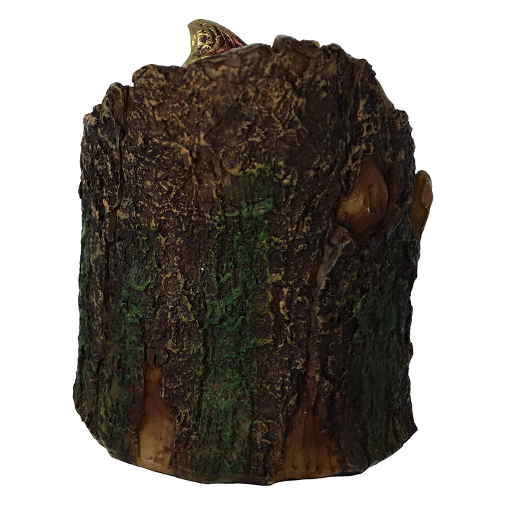 Arboreal Hatchling Red Dragon in Tree Trunk Light Up Figurine 10.8cm