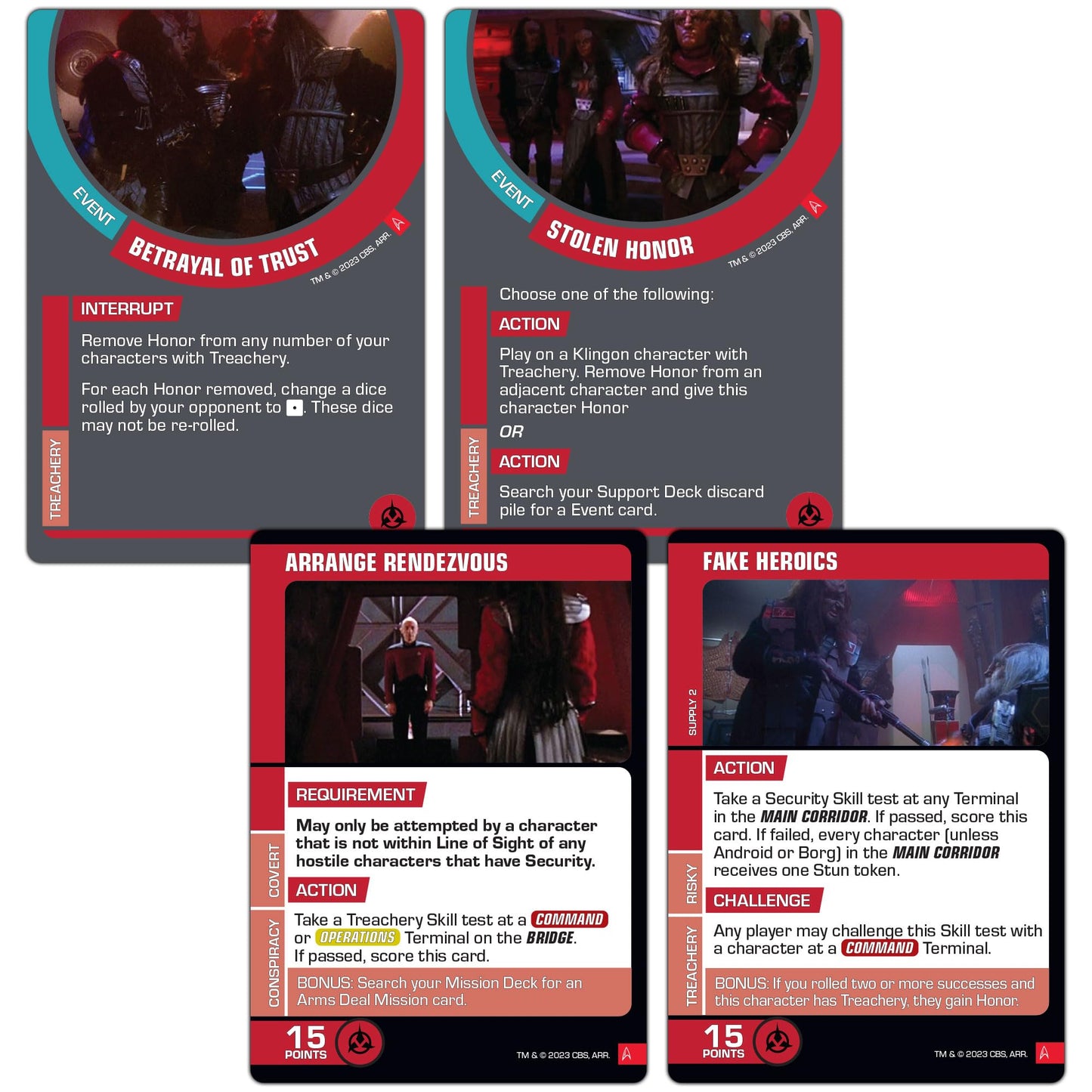 Star Trek Away Missions Expansion The House of Duras Klingon Expansion Miniature Game by Gale force Nine 4