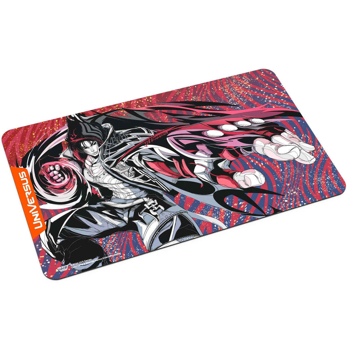 UniVersus: Tekken 8: Jin Playmat - 24 x 14 Neoprene Mat,, Rubber Backing, Tabletop Card Game Accessory, UVS Games, Licensed 8
