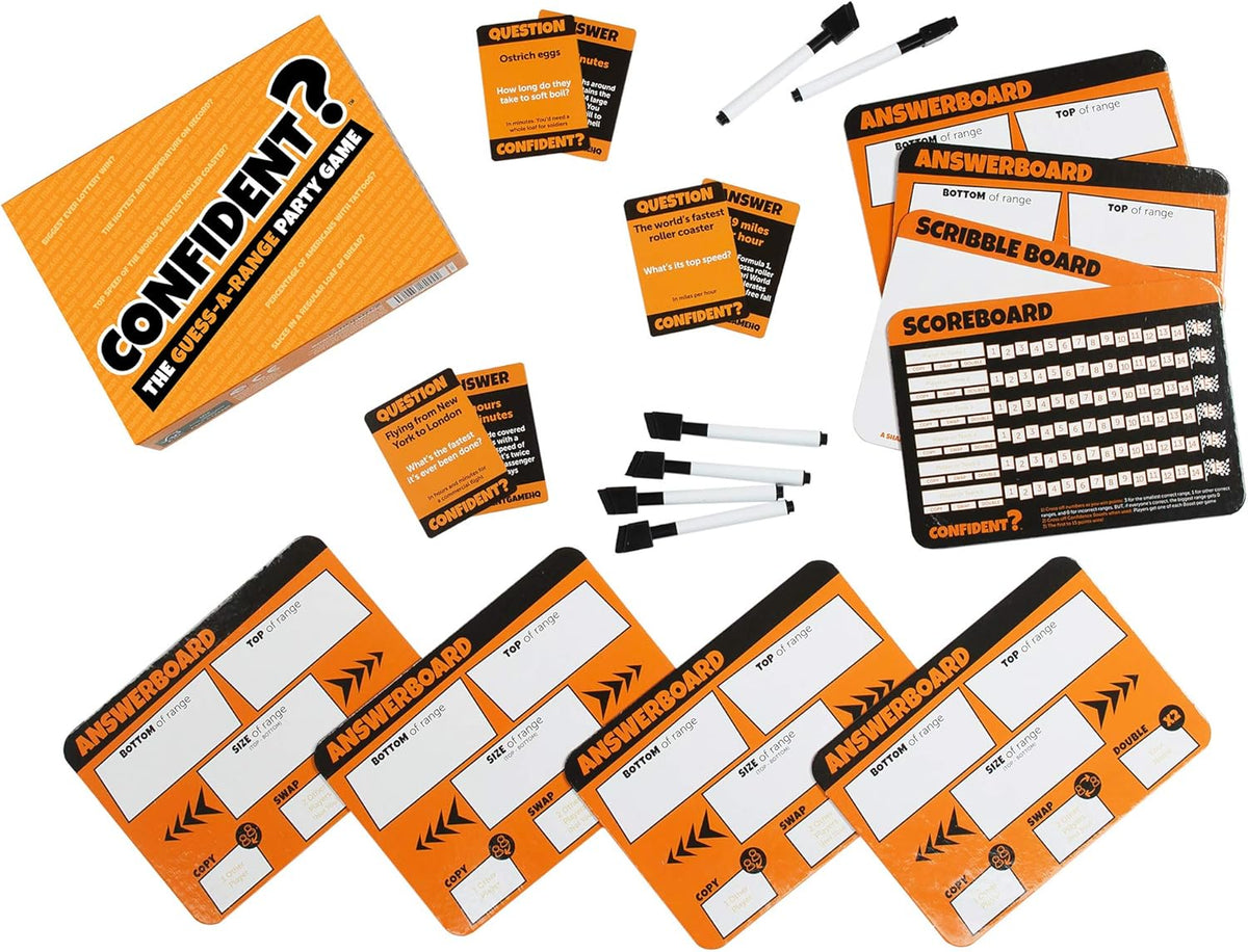 Confident Refresh Guess a Range Board Game